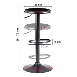 Loftscape Tabouret de bar Friedrich - Fer - Noir -Meubles de salle à manger Soldes Magasin 1000303943 211103 12152500838 SKETCH DETAILS P000000001000303943 sketch