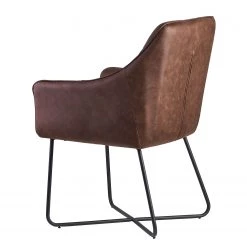 Loftscape Chaise à accoudoirs Giorgino II - Marron foncé vintage -Meubles de salle à manger Soldes Magasin 1000303957 211103 12152700459 DETAILS P000000001000303957