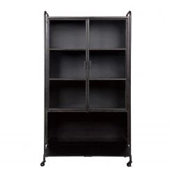 Red Living Vitrine Leska - Métal - Noir vintage 12 Red Living Vitrine Leska - Métal - Noir vintage -Meubles de salle à manger Soldes Magasin 1000304148 211029 123411000056 DETAILS P000000001000304148