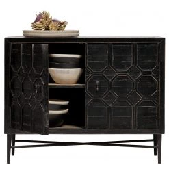 Red Living Buffet Nyker - Noir vintage -Meubles de salle à manger Soldes Magasin 1000304165 211029 12341400166 DETAILS P000000001000304165