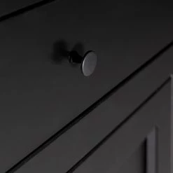 Ridgevalley Buffet haut Lamar - Pin massif - Noir -Meubles de salle à manger Soldes Magasin 1000304180 211029 12341600274 DETAILS P000000001000304180