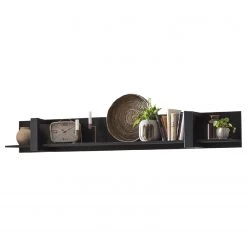 Red Living Étagère murale Norddal - Noir - Largeur : 150 cm -Meubles de salle à manger Soldes Magasin 1000304791 211027 104828000032 DETAILS P000000001000304791