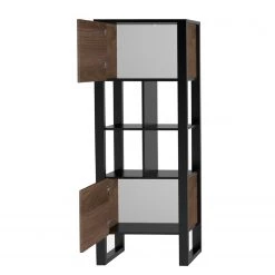 Red Living Étagère Norddal III - Imitation noyer / Noir -Meubles de salle à manger Soldes Magasin 1000304809 211027 104957000105 DETAILS P000000001000304809