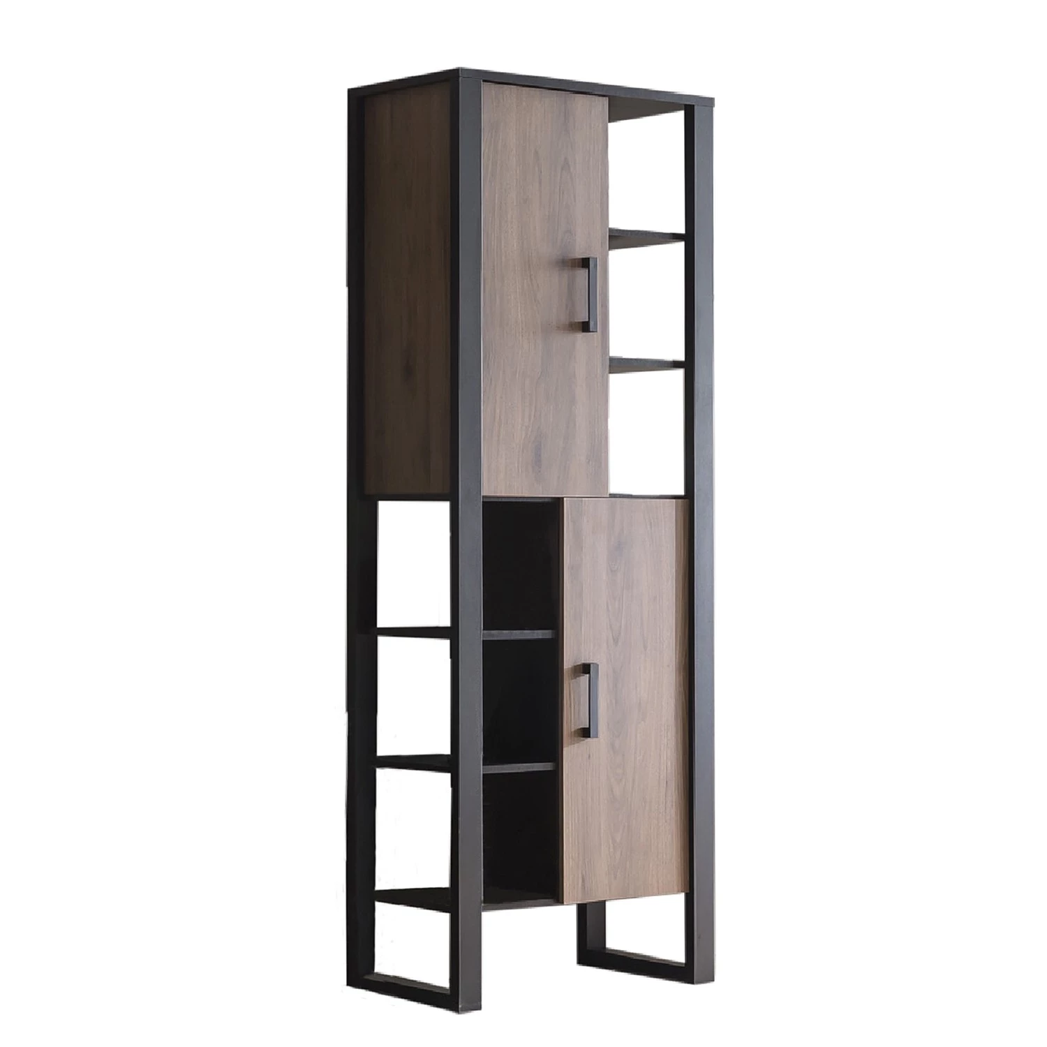 Red Living Étagère Norddal I - Imitation noyer / Noir 5 Red Living Étagère Norddal I - Imitation noyer / Noir – Image 5