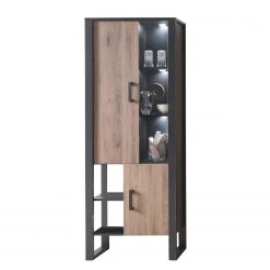 Red Living Vitrine Norddal - Imitation noyer / Noir 9 Red Living Vitrine Norddal - Imitation noyer / Noir -Meubles de salle à manger Soldes Magasin 1000304815 211027 105055000124 DETAILS P000000001000304815