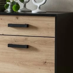 Norrwood Buffet Argenteuil - Imitation chêne artisan / Noir -Meubles de salle à manger Soldes Magasin 1000304823 211027 10522300184 DETAILS P000000001000304823