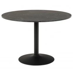 Fredriks Table Menden II - Imitation marbre noir / Noir
