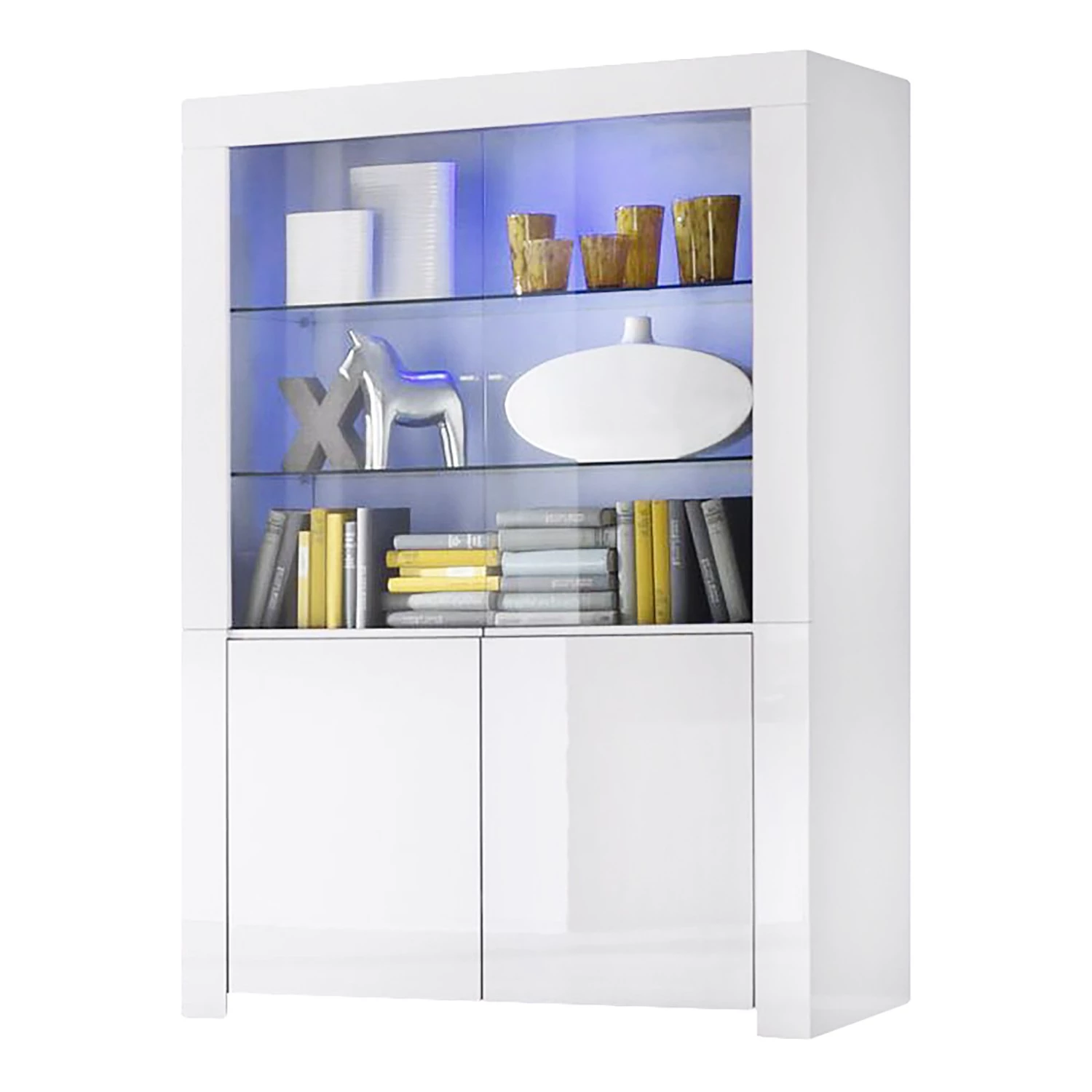 LC Spa Vitrine Amalfi - Blanc brillant 1 LC Spa Vitrine Amalfi - Blanc brillant