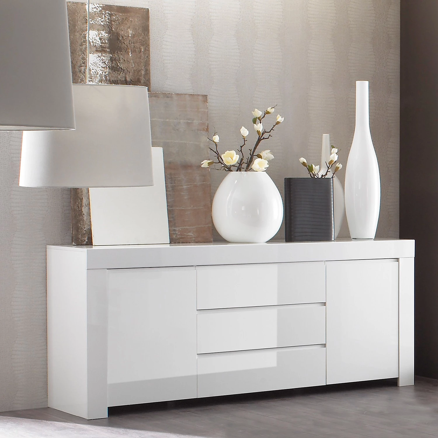 LC Spa Buffet Amalfi II - Blanc brillant 2 LC Spa Buffet Amalfi II - Blanc brillant – Image 2