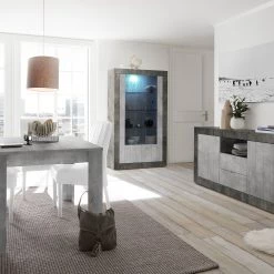 LC Spa Vitrine Urbino - Gris clair / Gris foncé 8 LC Spa Vitrine Urbino - Gris clair / Gris foncé -Meubles de salle à manger Soldes Magasin 1000306550 211122 15090200075 MOOD DETAILS P000000001000306550 mood