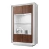 LC Spa Vitrine Forenza - Imitation noisetier / Blanc