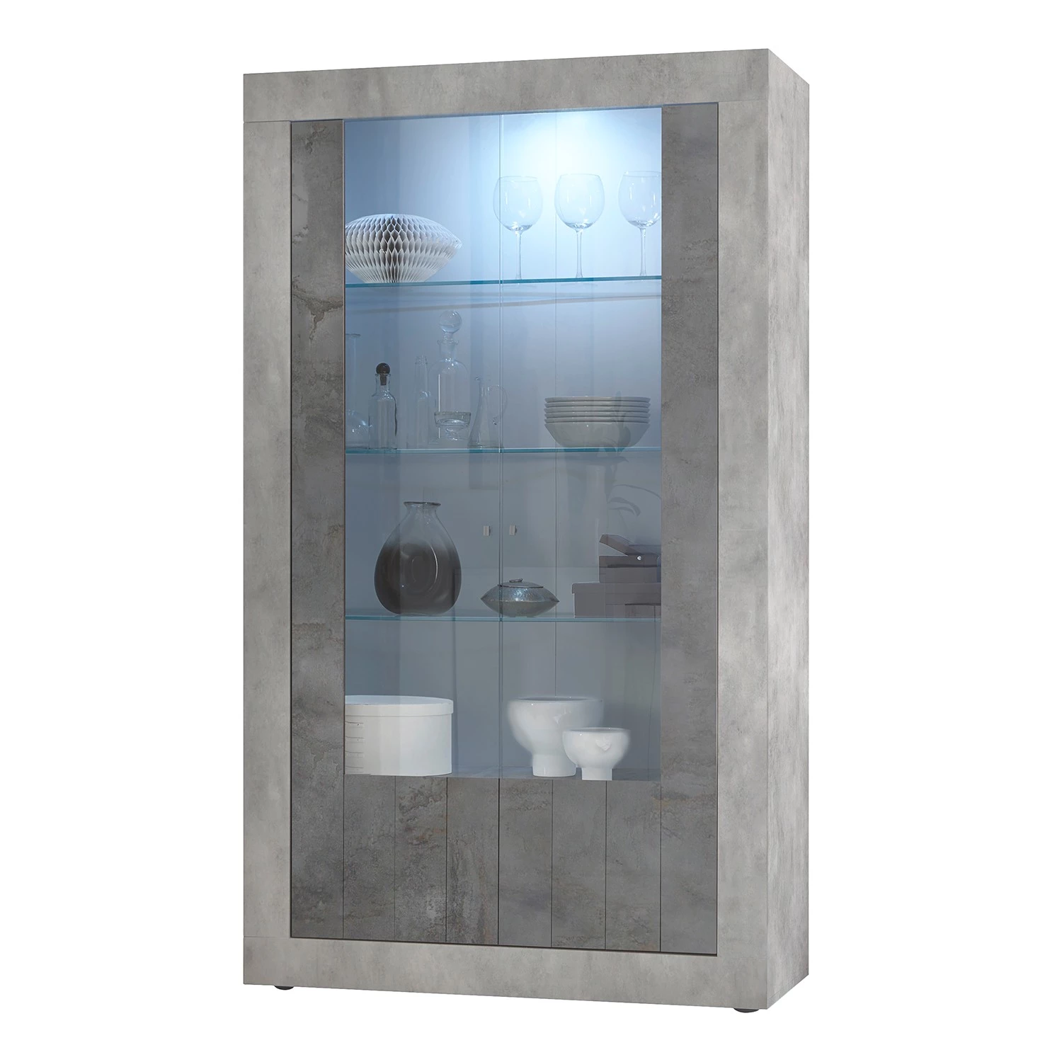 LC Spa Vitrine Urbino - Anthracite / Gris clair 1 LC Spa Vitrine Urbino - Anthracite / Gris clair