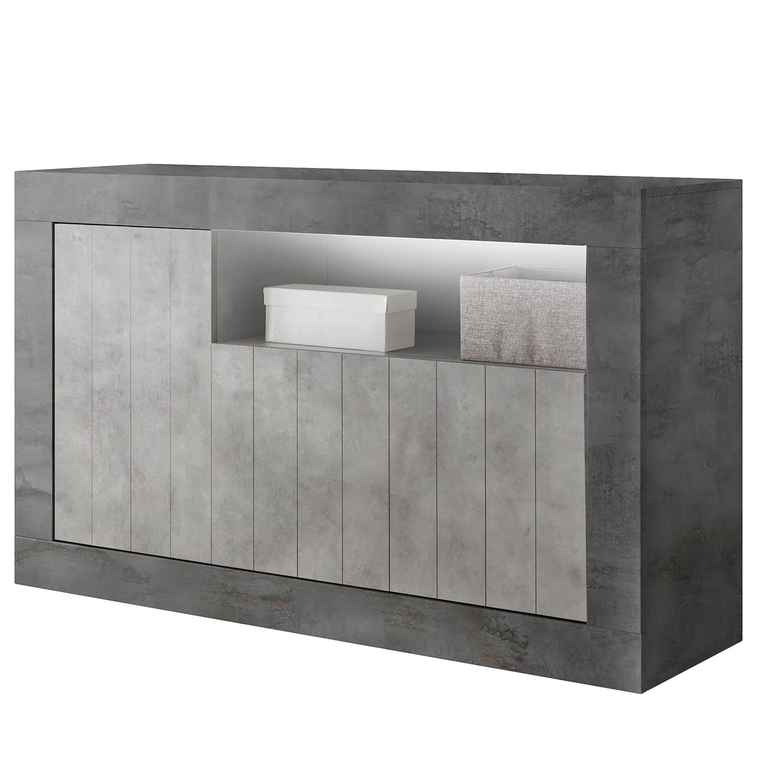 LC Spa Buffet Urbino II - Gris clair / Gris foncé 1 LC Spa Buffet Urbino II - Gris clair / Gris foncé