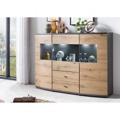 Loftscape Buffet Intento I - Imitation chêne Artisan / Anthracite -Meubles de salle à manger Soldes Magasin 1000307046 211110 08234400039 MOOD DETAILS P000000001000307046 mood