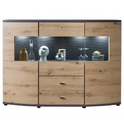 Loftscape Buffet Intento I - Imitation chêne Artisan / Anthracite -Meubles de salle à manger Soldes Magasin 1000307046 211110 08234400049 DETAILS P000000001000307046