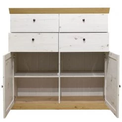 Ridgevalley Buffet haut Maiossa III - Imitation pin blanc / Imitation chêne de Navarra -Meubles de salle à manger Soldes Magasin 1000307120 211109 16471800133 DETAILS P000000001000307120