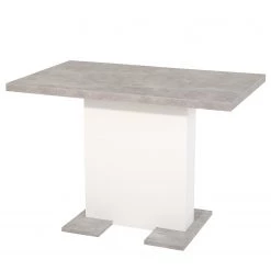 Loftscape Table Franzie - (Extensible) - Imitation béton / Blanc