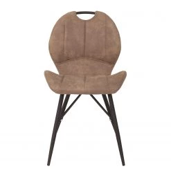 Loftscape Chaise capitonnée Glin - Marron clair - Lot de 2 -Meubles de salle à manger Soldes Magasin 1000309932 211117 170519000115 DETAILS P000000001000309932