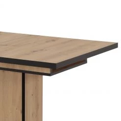 Loftscape Table Aton II - (Extensible) Imitation chêne artisan / Noir -Meubles de salle à manger Soldes Magasin 1000309973 220322 050 DETAILS P000000001000309973