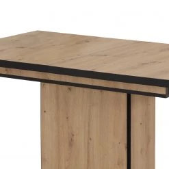 Loftscape Table Aton II - (Extensible) Imitation chêne artisan / Noir -Meubles de salle à manger Soldes Magasin 1000309973 220322 051 DETAILS P000000001000309973