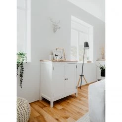 Ridgevalley Buffet Bombita - Blanc / Imitation chêne artisan -Meubles de salle à manger Soldes Magasin 1000310610 211118 060556000024 MOOD DETAILS P000000001000310610 mood