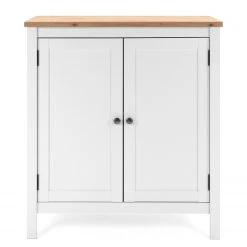 Ridgevalley Buffet Bombita - Blanc / Imitation chêne artisan -Meubles de salle à manger Soldes Magasin 1000310610 211118 060556000078 DETAILS P000000001000310610