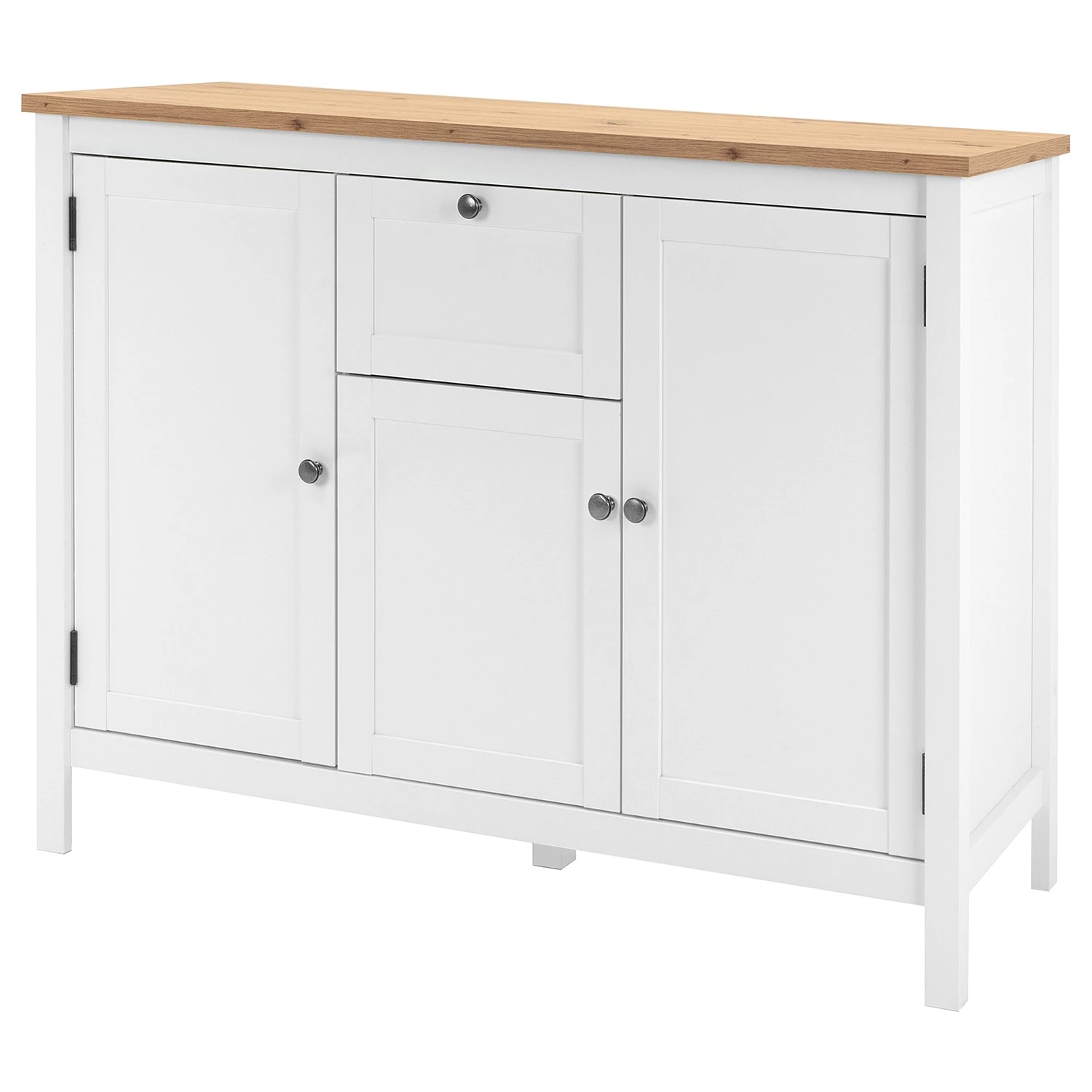 Ridgevalley Buffet Bombita III - Blanc / Imitation chêne artisan 1 Ridgevalley Buffet Bombita III - Blanc / Imitation chêne artisan