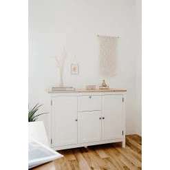 Ridgevalley Buffet Bombita III - Blanc / Imitation chêne artisan 19 Ridgevalley Buffet Bombita III - Blanc / Imitation chêne artisan -Meubles de salle à manger Soldes Magasin 1000310613 211118 06055600057 MOOD DETAILS P000000001000310613 mood