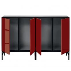 Now! by hülsta Buffet now to go colour II - Rubin brillant / Gris diamant -Meubles de salle à manger Soldes Magasin 1000311250 211201 14485000181 DETAILS P000000001000311250