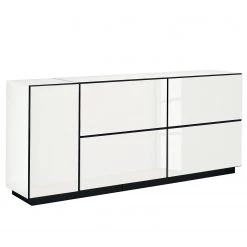Now! by hülsta Buffet now to go colour IV - Blanc pur brillant / Blanc neige