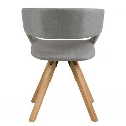 Mørteens Chaise à accoudoirs Buggio - Tissu / Hévéa massif - Tissu Cors: Granite - Lot de 2 -Meubles de salle à manger Soldes Magasin 1000312395 211202 131421000040 DETAILS P000000001000312395