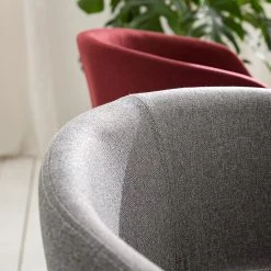 Mørteens Chaise à accoudoirs Buggio - Tissu / Hévéa massif - Tissu Cors: Granite - Lot de 2 -Meubles de salle à manger Soldes Magasin 1000312395 211202 13142100054 DETAILS P000000001000312395