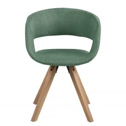 Mørteens Chaise à accoudoirs Buggio - Tissu / Hévéa massif - Tissu Cors: Gris menthe - Lot de 2 -Meubles de salle à manger Soldes Magasin 1000312396 211202 13142200050 DETAILS P000000001000312396