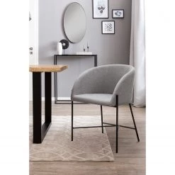 Loftscape Chaise à accoudoirs Pretoria - Gris lumineux 9 Loftscape Chaise à accoudoirs Pretoria - Gris lumineux -Meubles de salle à manger Soldes Magasin 1000312467 211207 12102800344 MOOD DETAILS P000000001000312467 mood