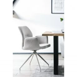 Loftscape Chaise à accoudoirs Cervantes - Gris clair -Meubles de salle à manger Soldes Magasin 1000312503 211207 12103900584 MOOD DETAILS P000000001000312503 mood