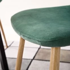 Jack & Alice Chaise capitonnée Iskmo VIII - Velours / Metall - Imitation chêne - Vert menthe - Lot de 4 24 Jack & Alice Chaise capitonnée Iskmo VIII - Velours / Metall - Imitation chêne - Vert menthe - Lot de 4 -Meubles de salle à manger Soldes Magasin 1000312596 211210 09245800180 DETAILS P000000001000312596