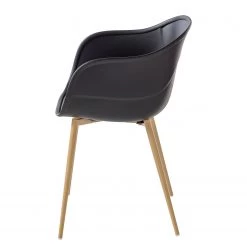Mørteens Chaise à accoudoirs Odon - Matière plastique / Métal - Imitation chêne - Noir - Lot de 2 17 Mørteens Chaise à accoudoirs Odon - Matière plastique / Métal - Imitation chêne - Noir - Lot de 2 -Meubles de salle à manger Soldes Magasin 1000312639 211202 13441500049 DETAILS P000000001000312639