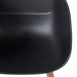 Mørteens Chaise à accoudoirs Odon - Matière plastique / Métal - Imitation chêne - Noir - Lot de 2 19 Mørteens Chaise à accoudoirs Odon - Matière plastique / Métal - Imitation chêne - Noir - Lot de 2 -Meubles de salle à manger Soldes Magasin 1000312639 211202 13441500053 DETAILS P000000001000312639