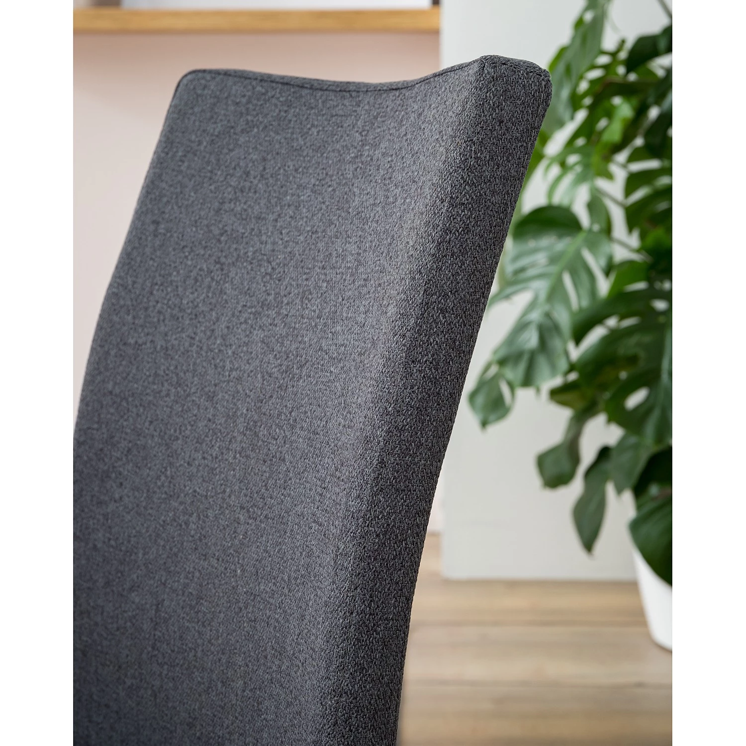 Fredriks Chaises cantilever Marco II - Tissage à plat / Acier inoxydable - Anthracite - Lot de 4 7 Fredriks Chaises cantilever Marco II - Tissage à plat / Acier inoxydable - Anthracite - Lot de 4 – Image 7