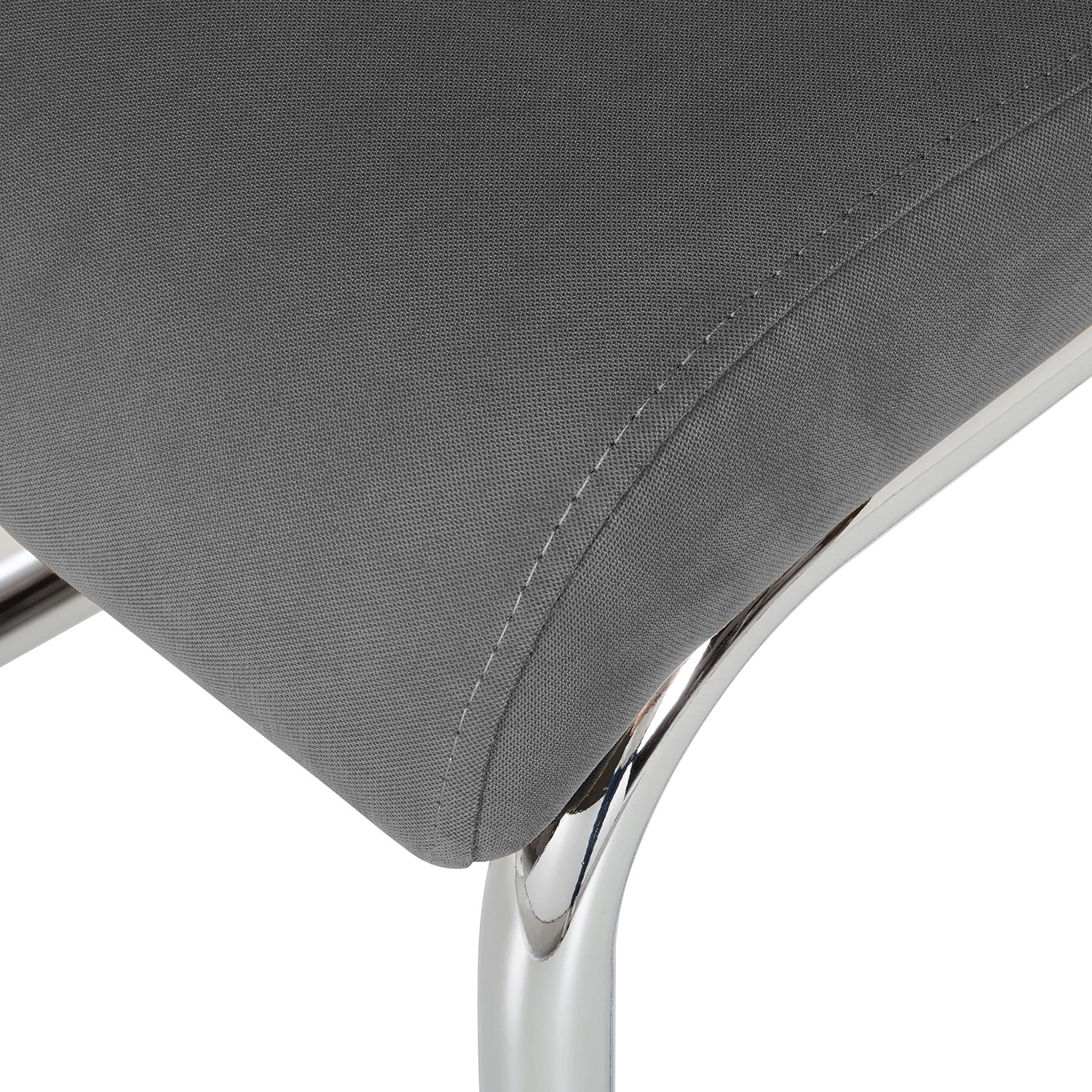 Mooved Chaise cantilever Claras - Gris - Lot de 4 6 Mooved Chaise cantilever Claras - Gris - Lot de 4 – Image 6