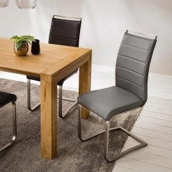 Fredriks Chaise cantilever Lezuza - Cuir synthétique Leja: Gris - Lot de 4 31 Fredriks Chaise cantilever Lezuza - Cuir synthétique Leja: Gris - Lot de 4 -Meubles de salle à manger Soldes Magasin 1000313231 211209 14223200091 MOOD DETAILS P000000001000313231 mood