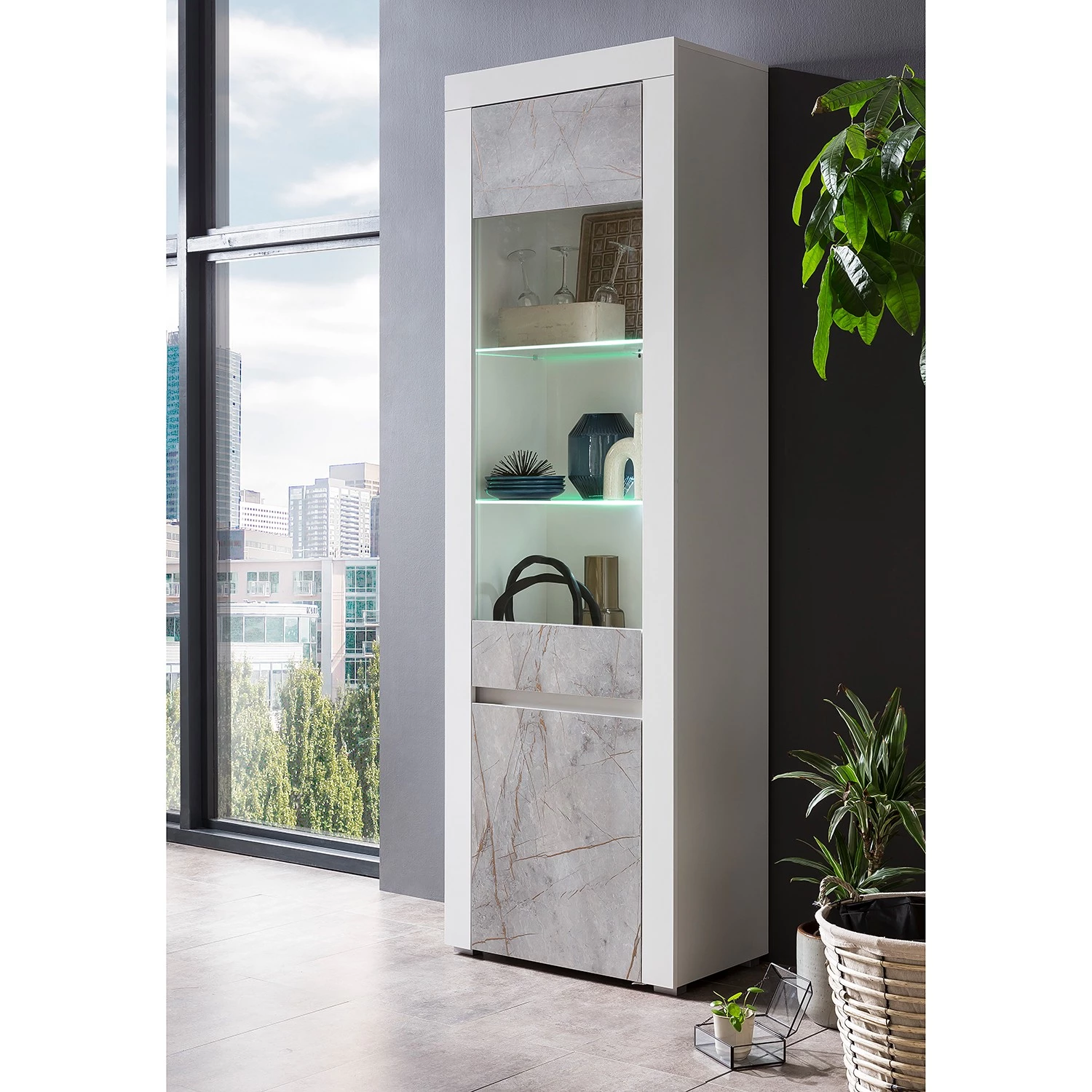 Loftscape Vitrine Stonda - Blanc 2 Loftscape Vitrine Stonda - Blanc – Image 2
