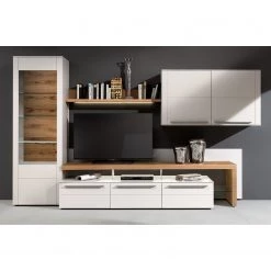 GWINNER Étagère murale Bellano - Placage en bois véritable - Chêne noueux - Largeur : 130 cm - Sans éclairage -Meubles de salle à manger Soldes Magasin 1000314805 211207 142646000024 MOOD DETAILS P000000001000314805 mood