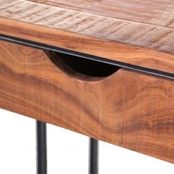 Red Living Table Savella - (extensible) Bois recyclé massif / Fer - Bois recyclé / Noir -Meubles de salle à manger Soldes Magasin 1000315229 211214 16250700053 DETAILS P000000001000315229