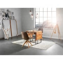 Red Living Table Savella - (extensible) Bois recyclé massif / Fer - Bois recyclé / Noir -Meubles de salle à manger Soldes Magasin 1000315229 220125 172755000021 MOOD DETAILS P000000001000315229 mood