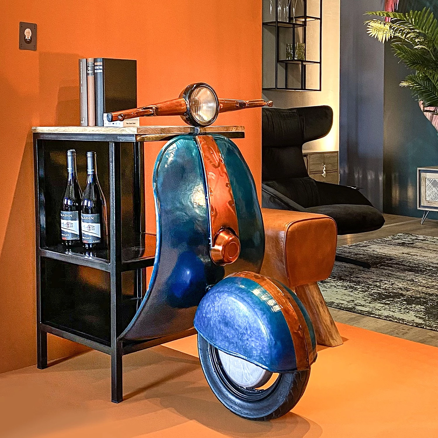 Red Living Bar Rockabilly - Bleu 2 Red Living Bar Rockabilly - Bleu – Image 2