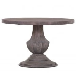 Red Living Table Meliara - Acacia massif - Acacia gris