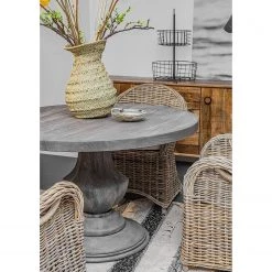 Red Living Table Meliara - Acacia massif - Acacia gris -Meubles de salle à manger Soldes Magasin 1000315306 211228 155957000036 DETAILS P000000001000315306