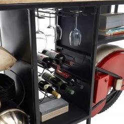 Red Living Bar Buzzwire - Manguier massif / Métal - Manguier / Blanc, rouge et noir 8 Red Living Bar Buzzwire - Manguier massif / Métal - Manguier / Blanc, rouge et noir -Meubles de salle à manger Soldes Magasin 1000315434 220513 040 DETAILS P000000001000315434