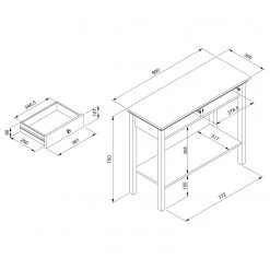 Norrwood Console Woodland - Anthracite -Meubles de salle à manger Soldes Magasin 1000316613 211221 114545000568 SKETCH DETAILS P000000001000316613 sketch